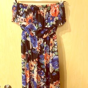 maxi dress strapless